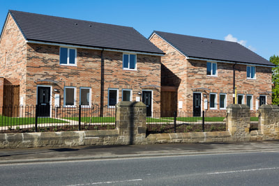 New affordable houses from the main road