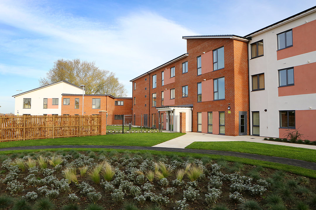 Photo of Winford House, Billingham, supported housing scheme rear elevation