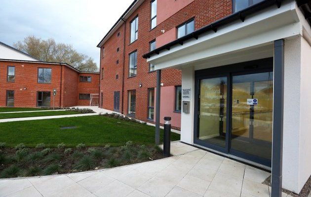 Photo of Winford House, Billingham, supported housing scheme rear entrance